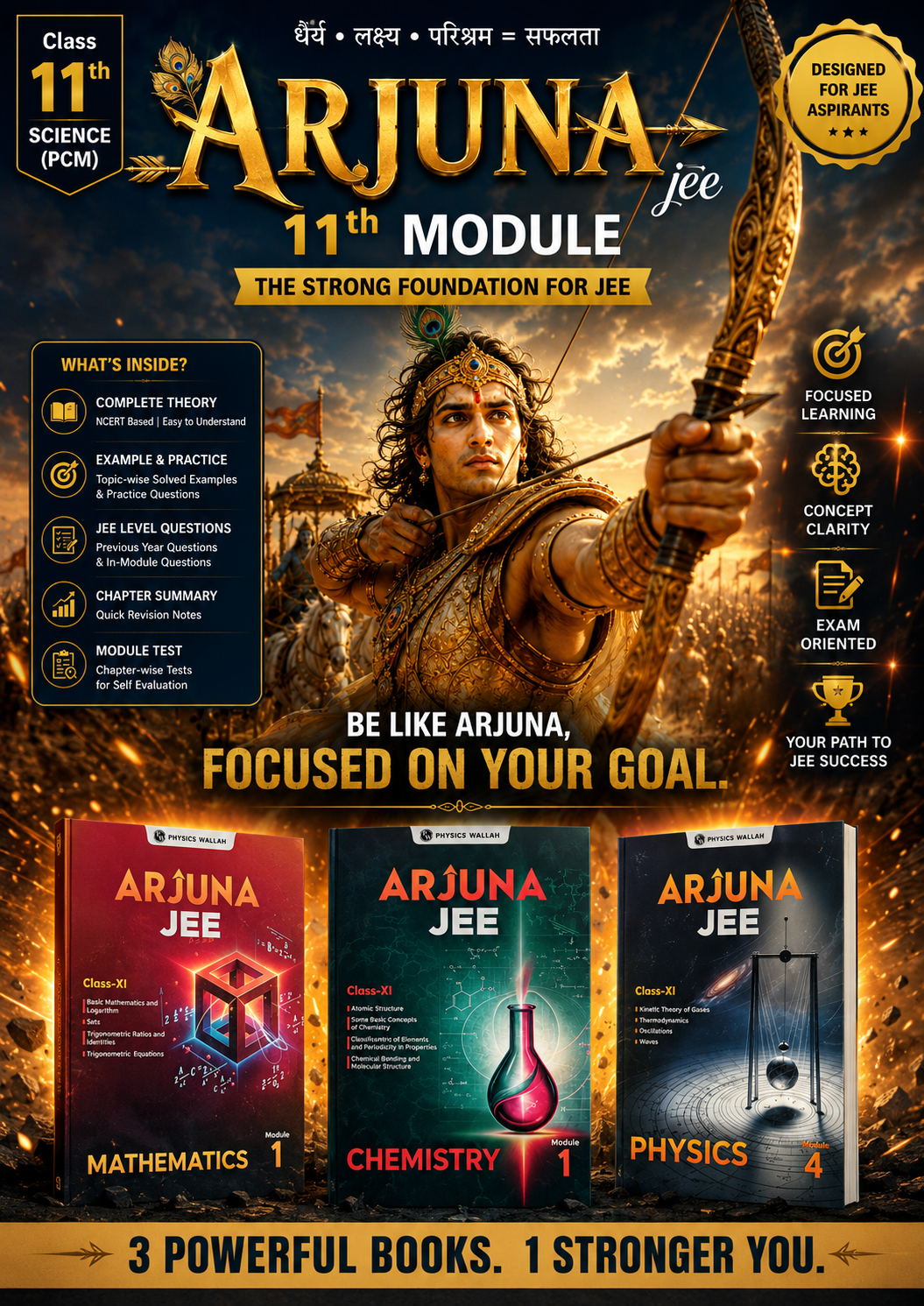 arjuna jee 11th module for jee mains and advanced